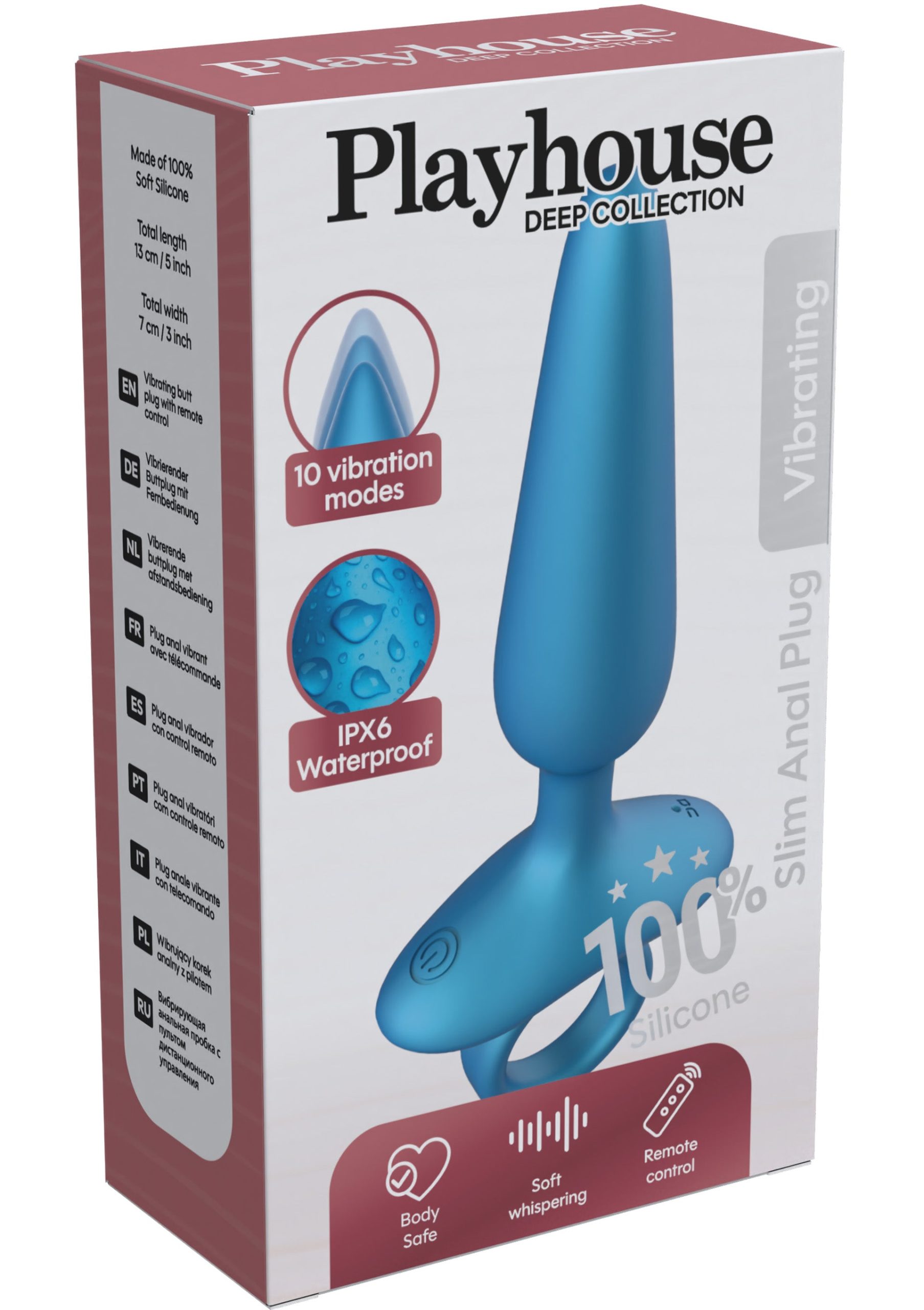 Slim Anal Plug Vibrating + Remote - Afbeelding 2