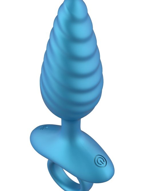 Ribbed Anal Plug Vibrating + Remote