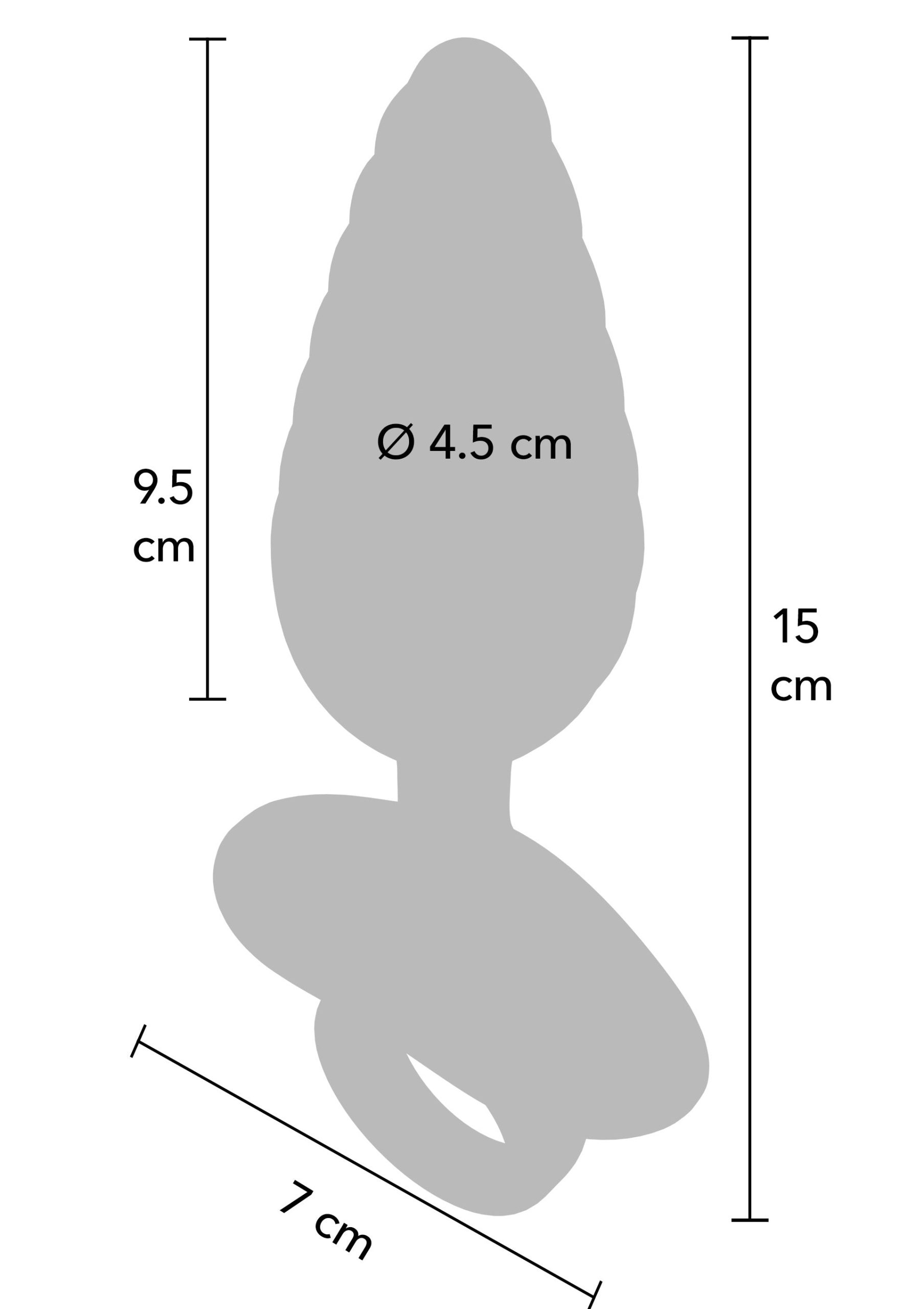 Ribbed Anal Plug Vibrating + Remote - Afbeelding 9